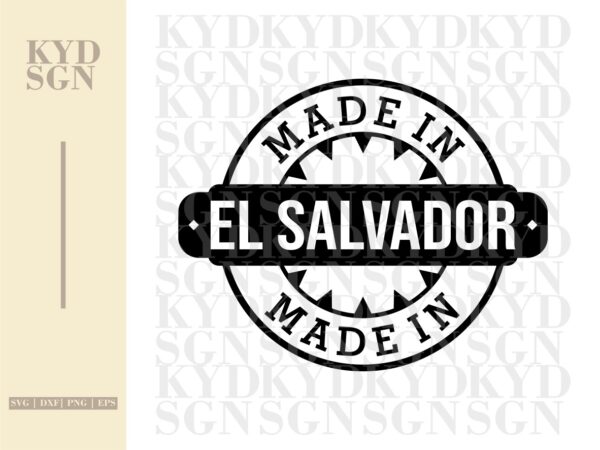 Made In El Salvador svg