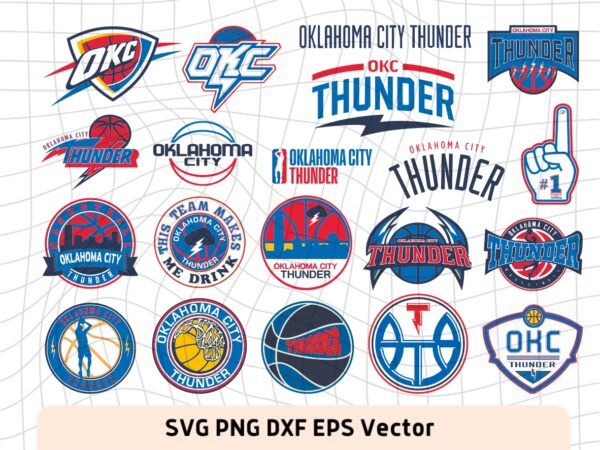 Oklahoma City Thunder SVG Bundle