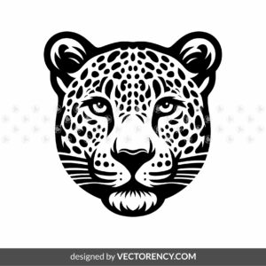 Premium Leopard Head SVG Vector