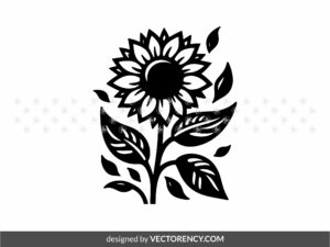Sunflower SVG Vector Image Commercial Use