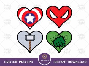 Superhero Heart Design