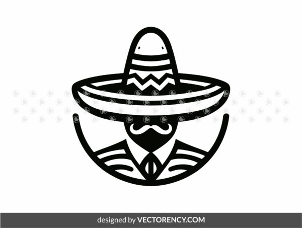 premium design of Mexican hat svg