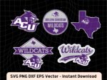 Abilene Christian University Wildcats Design SVG PNG EPS