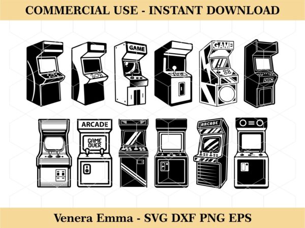 Arcade Silhouette SVG