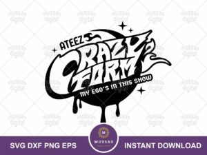 Ateez Crazy Form Svg design download