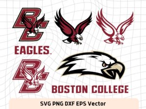 Boston College Eagles Logo Bundle (SVG, DXF, PNG, EPS)