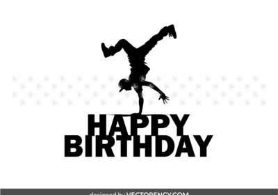 Break Dance Cake Topper Birthday Download