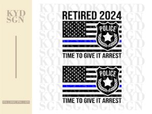 Police Retirement T-Shirt Design Download