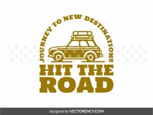 Road Trip Car T-Shirt Design Vector Download
