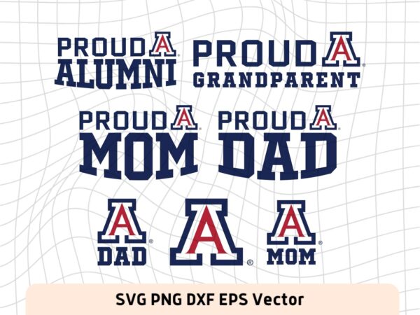 University of Arizona Set SVG Files and PNG