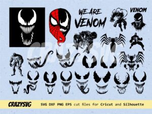 Venom Movie Logo Vector SVG Bundle