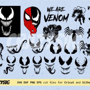 Venom Movie Logo Vector SVG Bundle