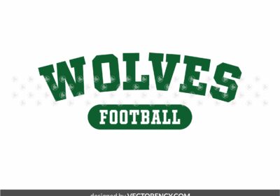 Wolves Football T-Shirt Design Download