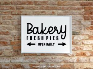 bakery sign design download fresh pies open daily