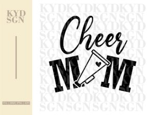 cheer mom svg cut files for t-shirt
