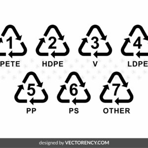 download plastic pp hdpe recycled logo vector