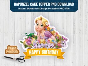 rapunzel cake topper PNG Download