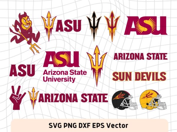 Arizona State University Sun Devils ASU SVG, PNG, EPS Logo