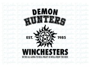 Demon Hunters Winchesters SVG