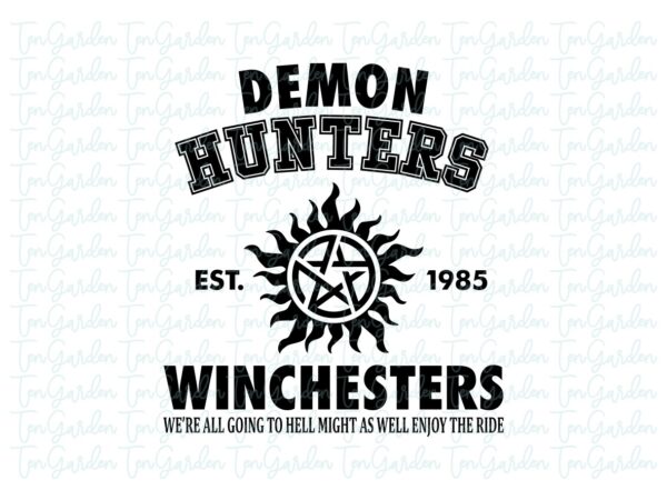 Demon Hunters Winchesters SVG