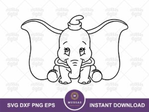 Dumbo Outline Clipart
