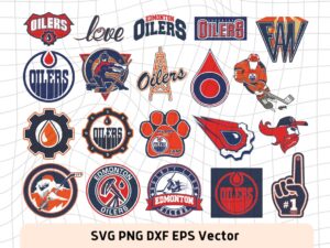 Edmonton Oilers SVG Cricut, DXF, Logo PNG, EPS, NHL Hockey Cut Files