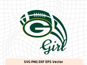 Green Bay Packers Girl SVG
