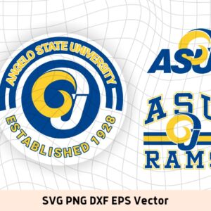 NCAA Angelo State Rams SVG