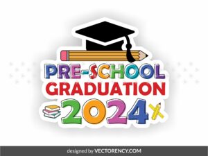 Pre-school Graduation 2024 Kindergarten Cake Topper