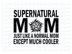 Supernatural Mom SVG eps