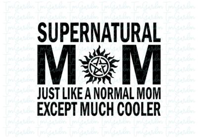 Supernatural Mom SVG eps