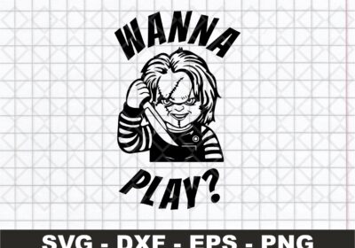 chucky svg png, wanna play svg, Funny Horror SVG, horror png, scary png,