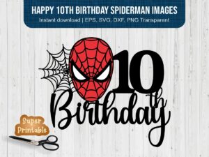 happy 10th birthday spiderman images