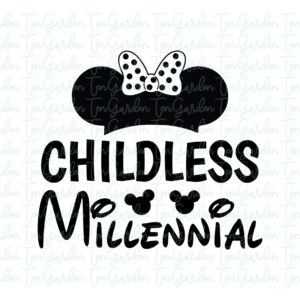 Childless Millennial SVG cricut