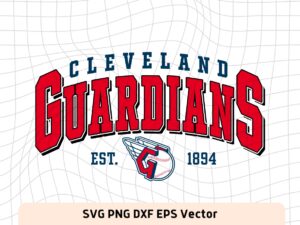 Cleveland Guardians T-Shirt Design PNG Vector SVG