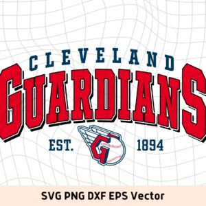 Cleveland Guardians T-Shirt Design PNG Vector SVG