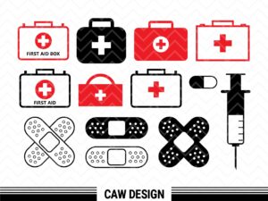 First Aid Kit Svg, Medical, Healthcare, Nursing Clipart