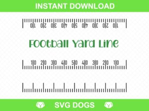 Football Yard Line SVG Cut Files
