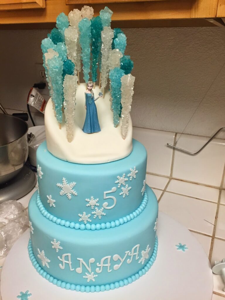 Frozen Ice Castle Cake!