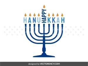 Happy Hanukkah SVG, Decor Sign