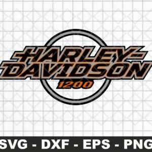 Harley Davidson 1200 Vector Files, SVG Cricut FILE