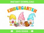 Kindergarten Gnomes Sublimation Design Download - Sublimation Design - PNG Files - Sublimation Transfer - School PNG
