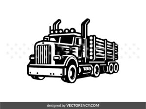 Logging Truck Design SVG Cut Files
