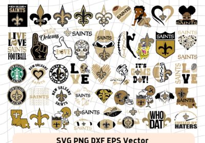 New Orleans Saints Logo PNG, SVG Bundle, Football NFL
