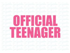 Official Teenager SVG