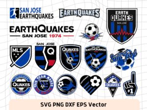 San Jose Earthquakes SVG Logo, MLS, Vector