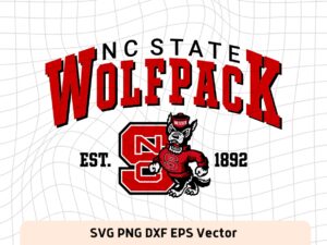 State Wolfpack SVG Cut Files PNG Sublimation or DTF