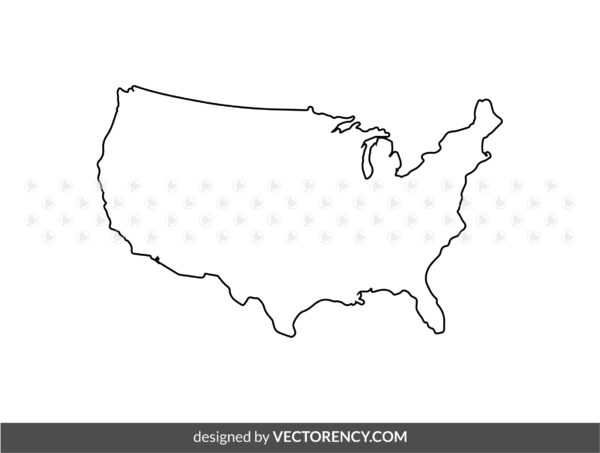 US Map Outline SVG Files