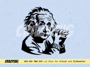 Albert Einstein Portrait Vector SVG Image