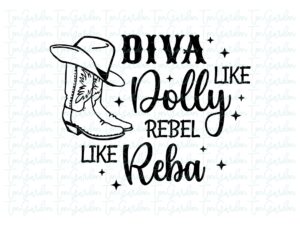 Diva Dolly, Rebel Reba SVG